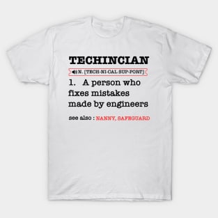 Job Definition Funny Maintenance Technician T-Shirt